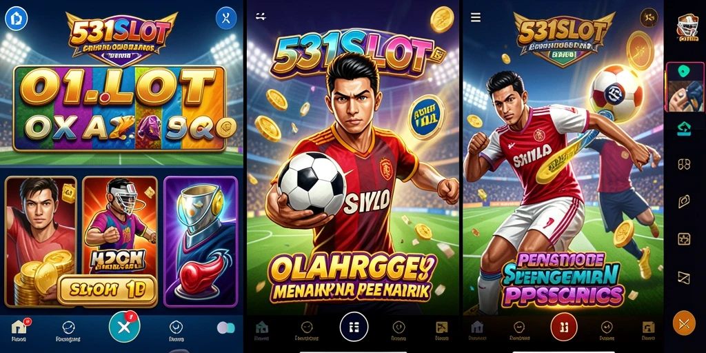 Screenshot dari gameplay 531SLOT yang menampilkan keseruan permainan slot olahraga.