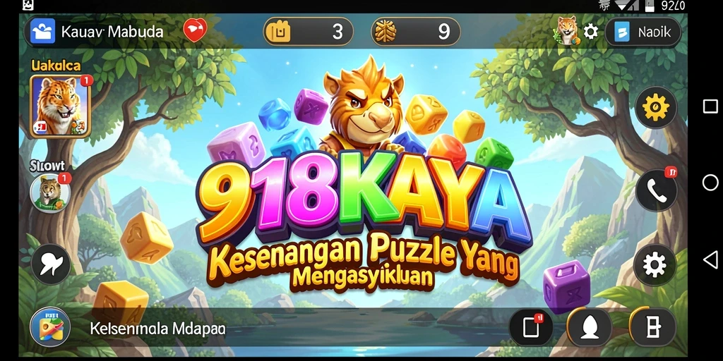 Screenshot gameplay 918KAYA menampilkan tantangan Puzzle seru.
