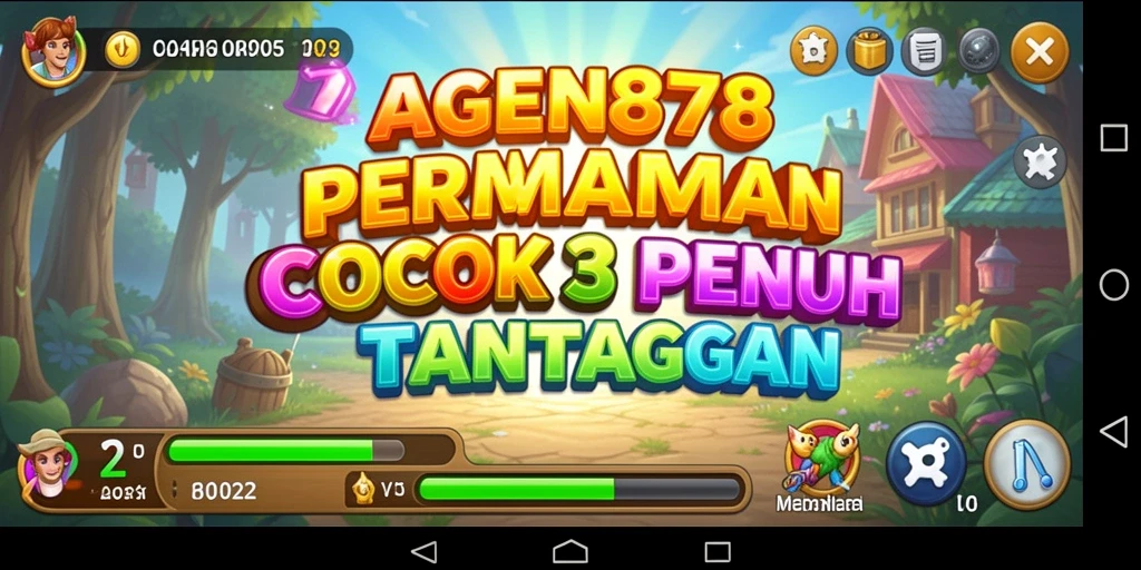 Tampilan permainan AGEN878 dengan fitur Match-3 yang menarik.