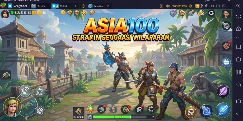 Screenshot <strong>ASIA100</strong> menampilkan aksi strategi yang intens dan pertempuran yang seru.