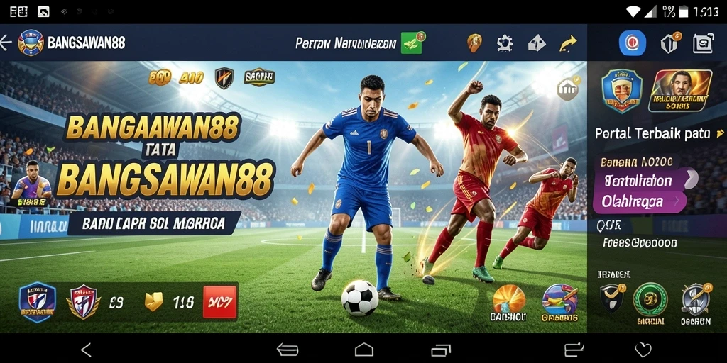 Tampilan menarik dari gameplay BANGSAWAN88 dengan fitur Sportsbook.