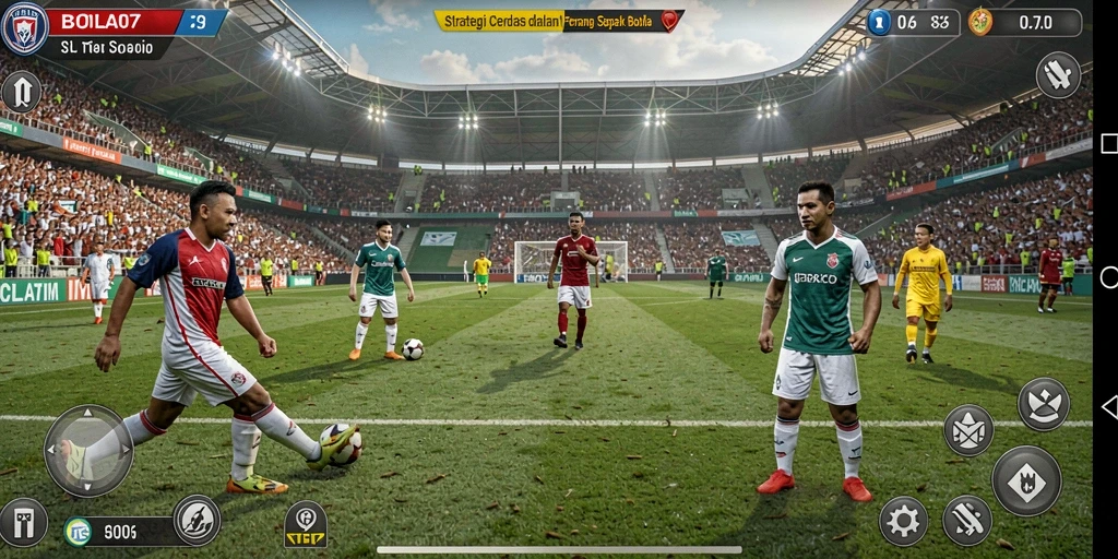 Tampilan gameplay BOLA07 dengan grafik dan strategi yang menarik.