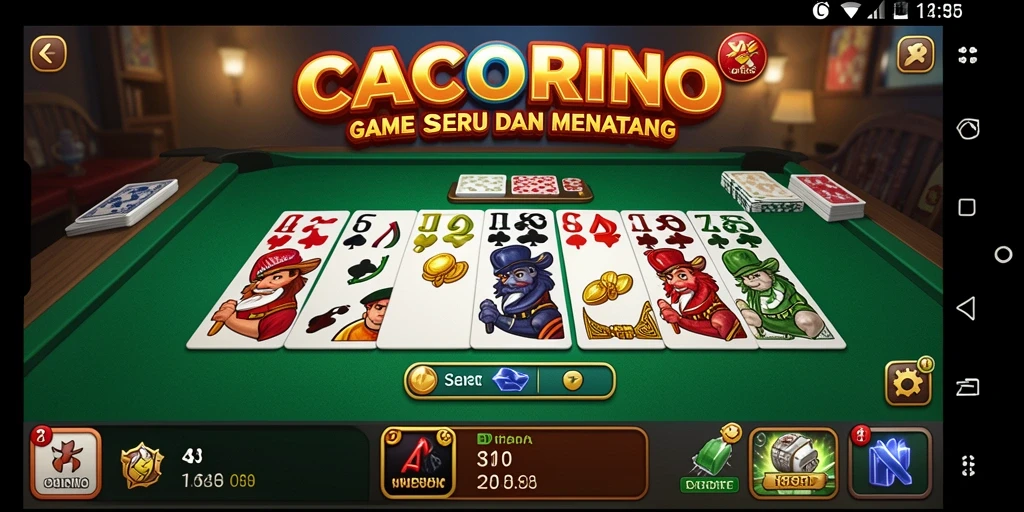 Screenshot CACOR78 menampilkan gameplay seru dan menantang Domino.