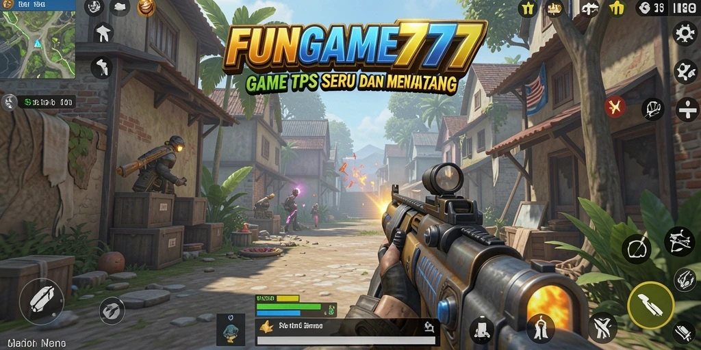 Gameplay menegangkan di FUNGAME777 dengan aksi pertempuran mendebarkan.