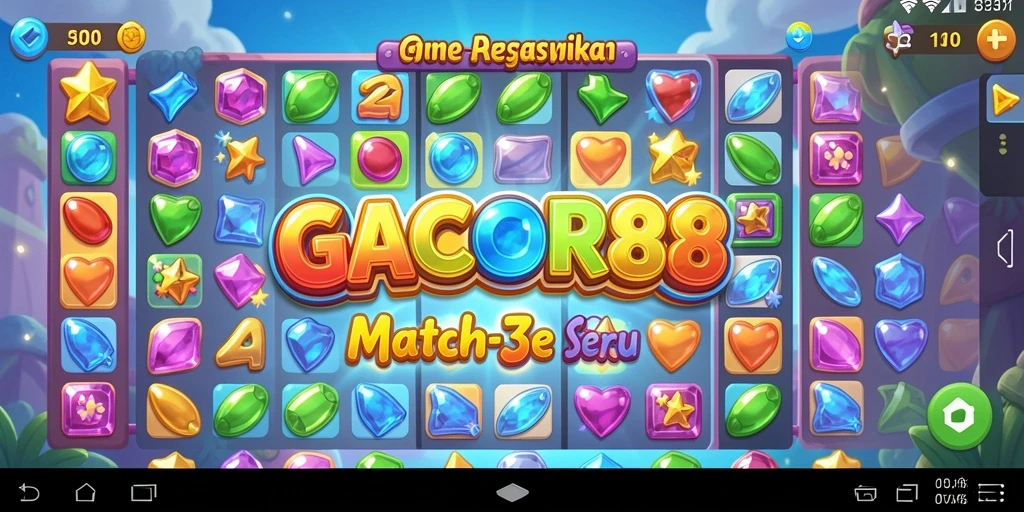 Tampilan gameplay GACOR88 yang menarik dan penuh warna.