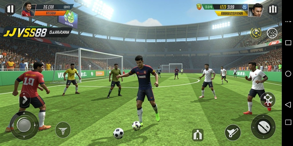 Tampilan gameplay seru dalam permainan olahraga JVS88.