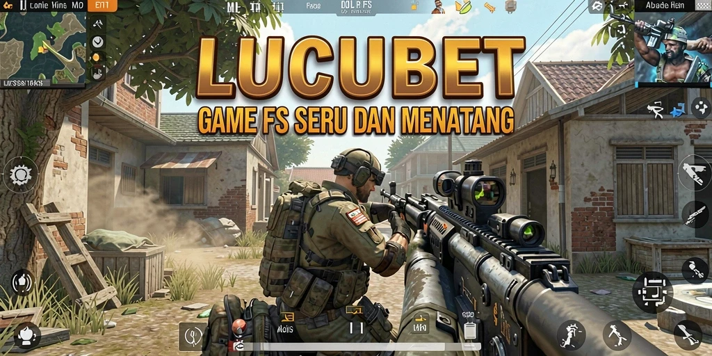 Gameplay intens LUCUBET dengan aksi menembak yang memikat.