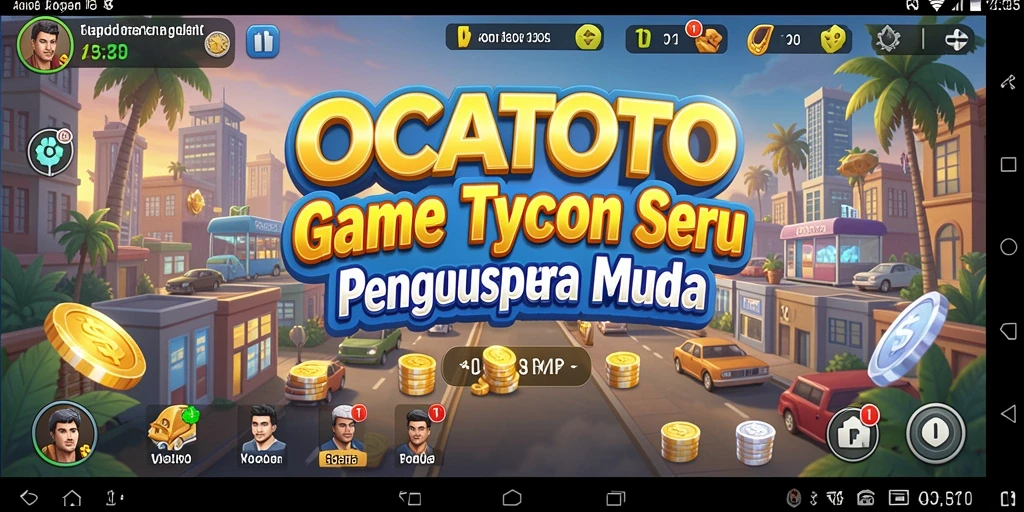 Tampilan permainan OCATOTO yang menarik dan penuh warna.