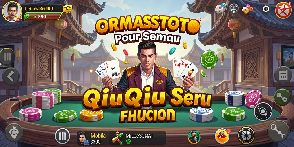 Screenshot gameplay ORMASSTOTO menampilkan suasana seru bermain QiuQiu.