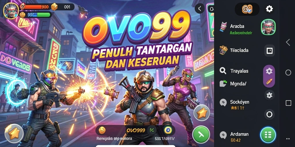 Screenshot OVO99 menampilkan momen seru dalam gameplay Arcade yang mendebarkan.
