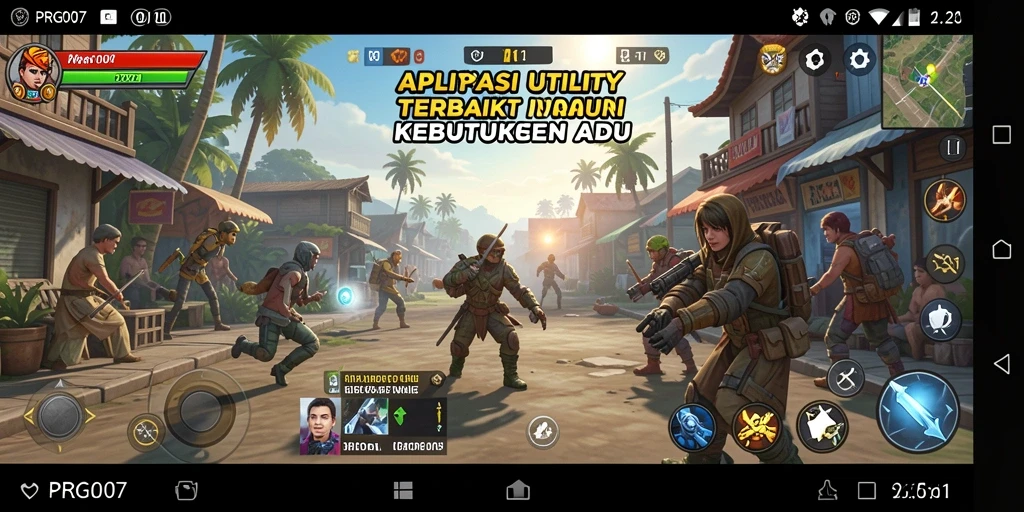 Tampilan antarmuka pengguna PRG007 yang menarik dan intuitif.