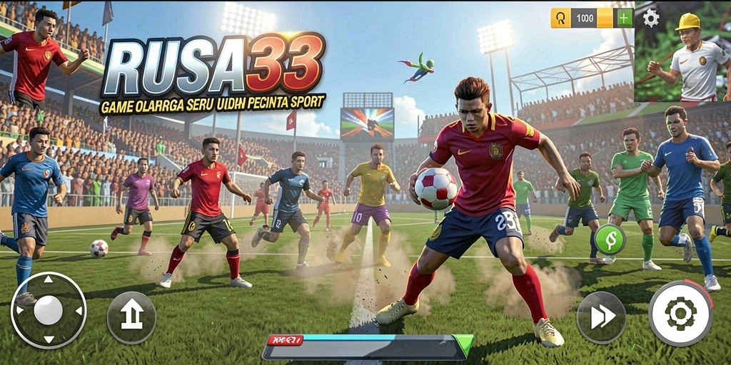 Tangkapan layar RUSA33 menunjukkan aksi seru dalam permainan olahraga.