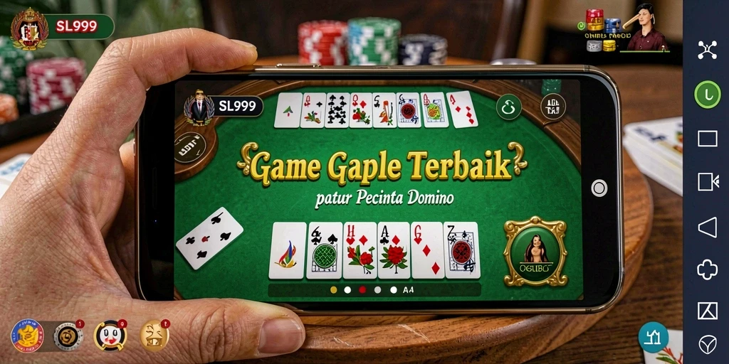 Tampilan gameplay seru di SL999 dengan fitur Gaple yang menarik.