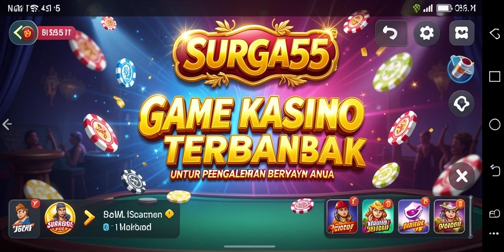 Tampilan menawan dari gameplay Kasino di SURGA55 yang menghibur.