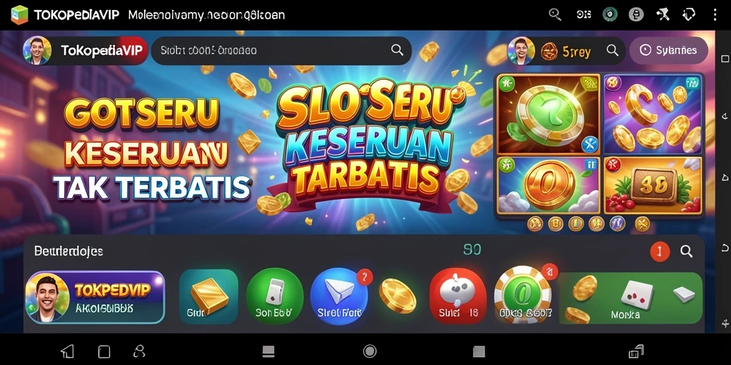 Tampilan gameplay TOKOPEDIAVIP yang menggugah selera dan penuh aksi.
