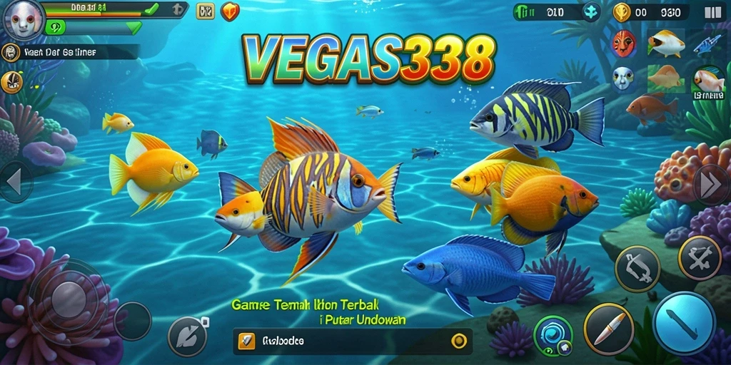 Tampilan seru dari gameplay Tembak Ikan di VEGAS338.