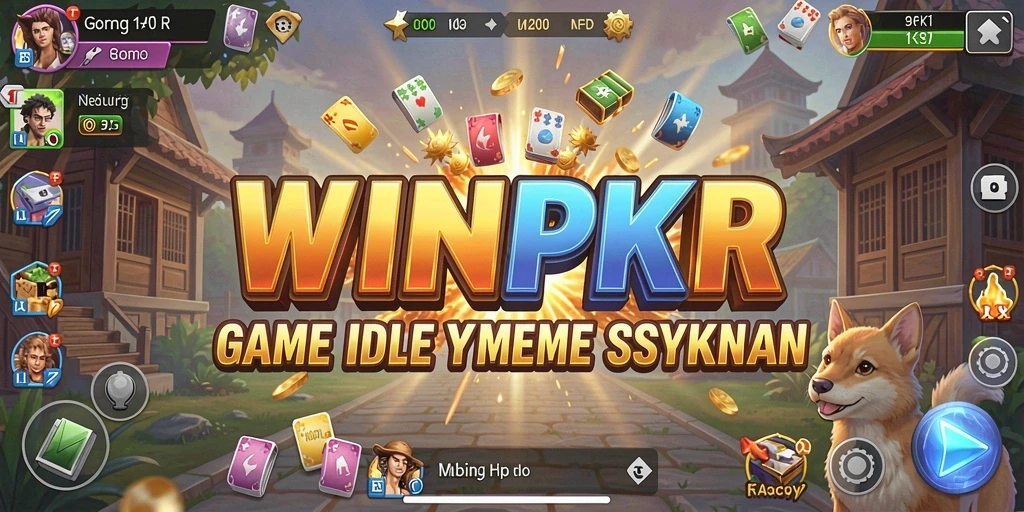 Tampilan gameplay WINPKR menampilkan aksi Idle yang menarik dan seru.