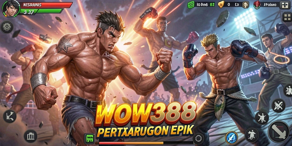 Screenshot gameplay WOW388 yang menunjukkan aksi pertarungan terbaik.